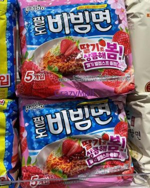 瘋mall環球代購 韓國paldo 士多啤梨冷拌麵 - 瘋Mall