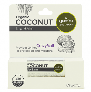 TH-0025 瘋mall環球代購-Phutawan有機椰子護唇膏 5g