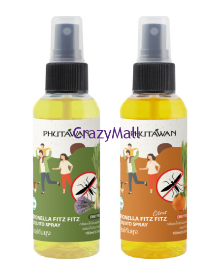 TH-0027 瘋Mall環球代購-Phutawan香茅蚊怕水 100ml/1000ml