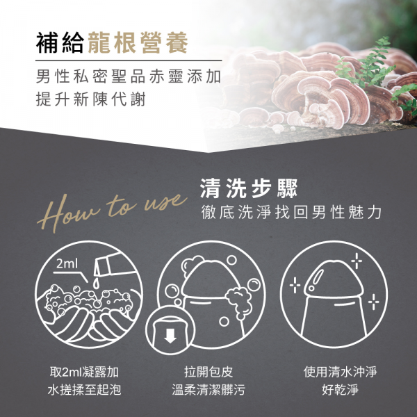 台灣Relove男性專用私密潔淨凝露 - 香港行貨