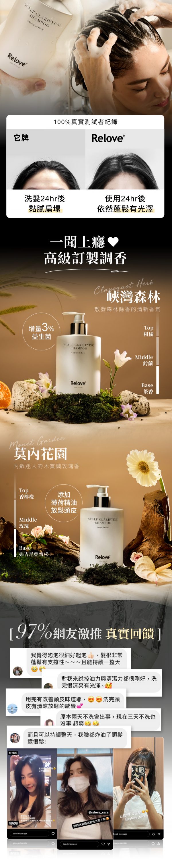 台灣Relove 107酵萃™蓬鬆控油淨化頭皮洗髮精 450ml